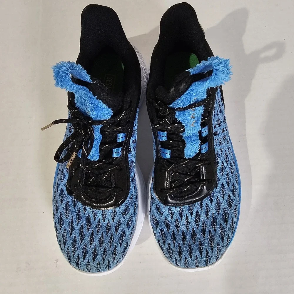 M 8 W 9.5 Under Armour Curry Flow Cookie Monster Sesame Street Sneaker Shoes EUC